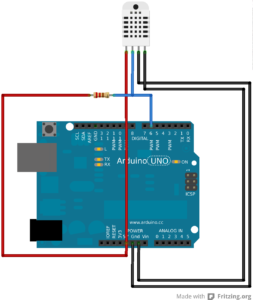 Montaje Arduino y DHT11