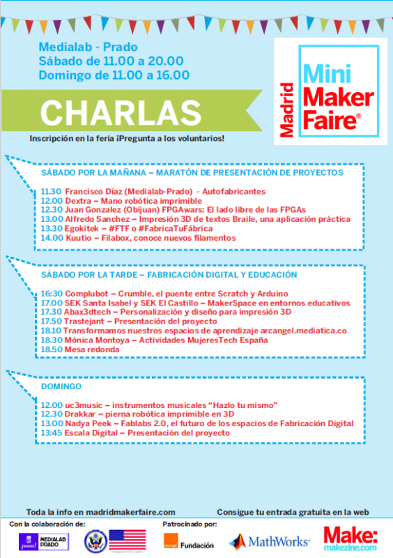 Conferencias de la Madrid Mini Maker Faire